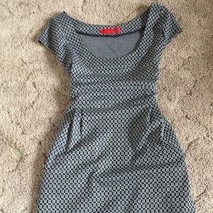 Black and white pattern dress